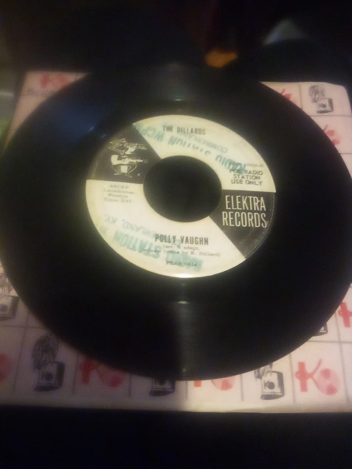 Polly Vaugh/Hootin' banjo/ The Dillards/ Elektra records/ 45 / promo - Image 3 of 4
