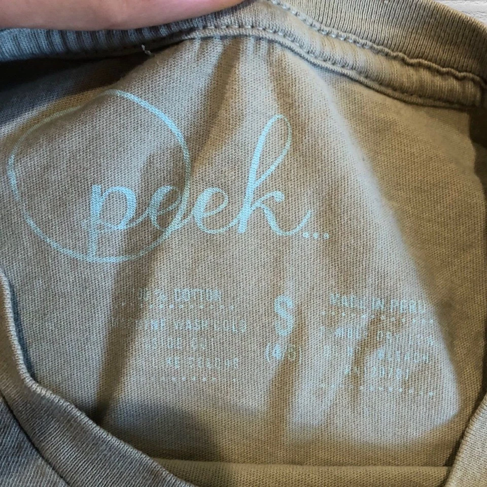 Футболка Peek «Take The Long Way Home» 4–5 зеленая синяя Gorpcore - Изображение 2 из 4