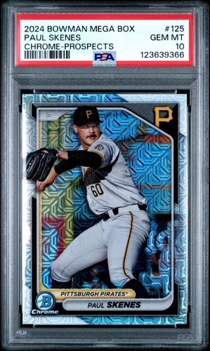 2024 Bowman Mega Box Chrome Prospects #125 Paul Skenes PSA 10 Pirates non auto