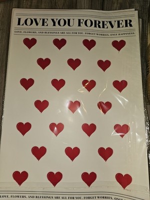 Korean Wrapping paper Luxury Brands Waterproof 20 Sheets - Next Day Shipping