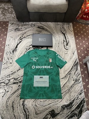 SC Braga Match Worn Signed Alaa Bellaarouch #36 GK Football Shirt With Coa Boxed
