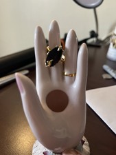 1978 Avon Gold Tone Nightflower ring size 7