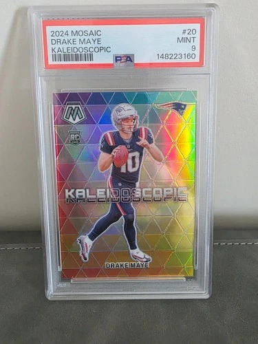 2024 Mosaic - Kaleidoscopic Drake Maye #20 (RC) PSA 9