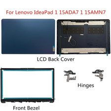 For Lenovo IdeaPad 1 15ADA7 15AMN7 LCD Back Cover/Hinge/Bezel Blue 5CB1F36623 US