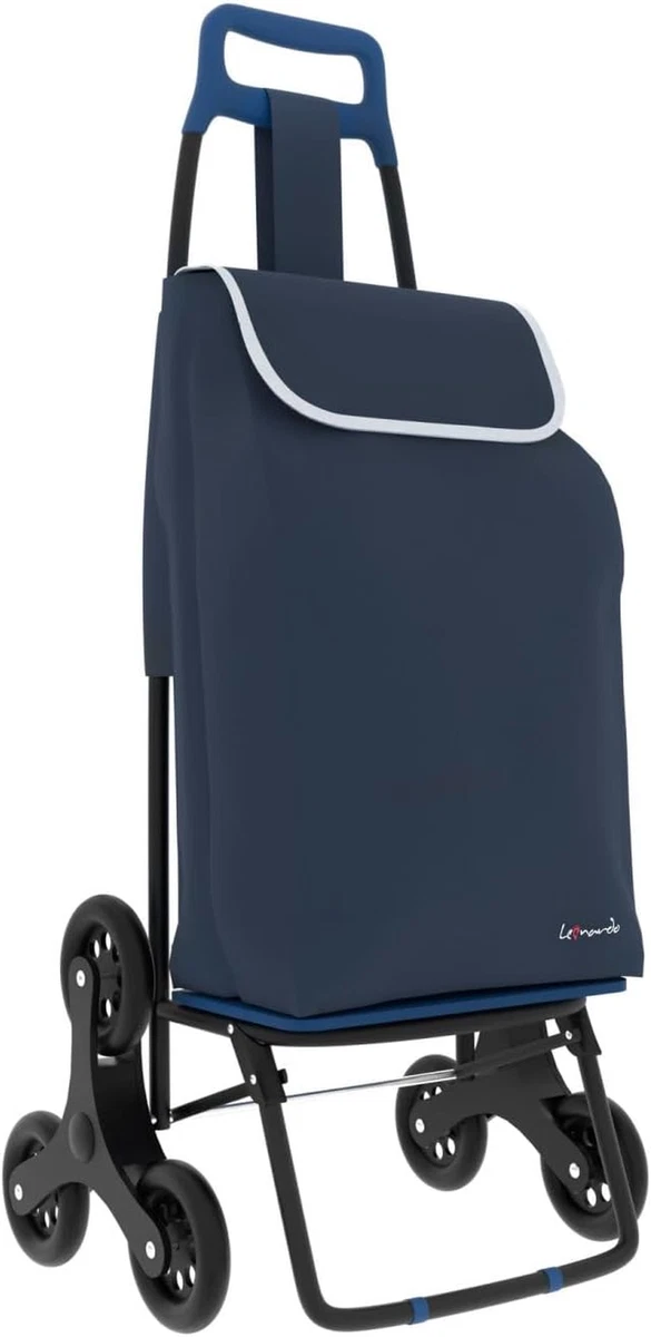 Bergs Carrello Per La Spesa Pieghevole In Alluminio Con Sedile E Borsa Impermeabile 50L - Capacità 25kg, Ruote Rimovibili, Colore Grigio