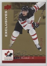 2017 Upper Deck Team Canada Juniors Exclusives Red 139/199 Kale Clague #10 0e3