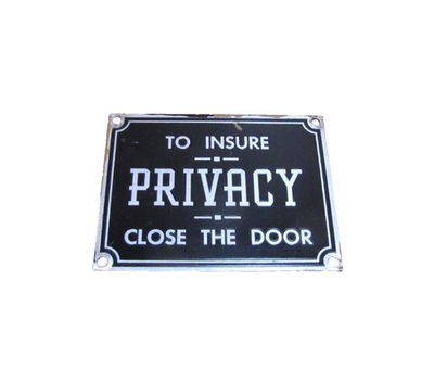 #ad #ad TO INSURE PRIVACY CLOSE THE DOOR PAY TOILET BATHROOM Original Sign Gas Station $195.00