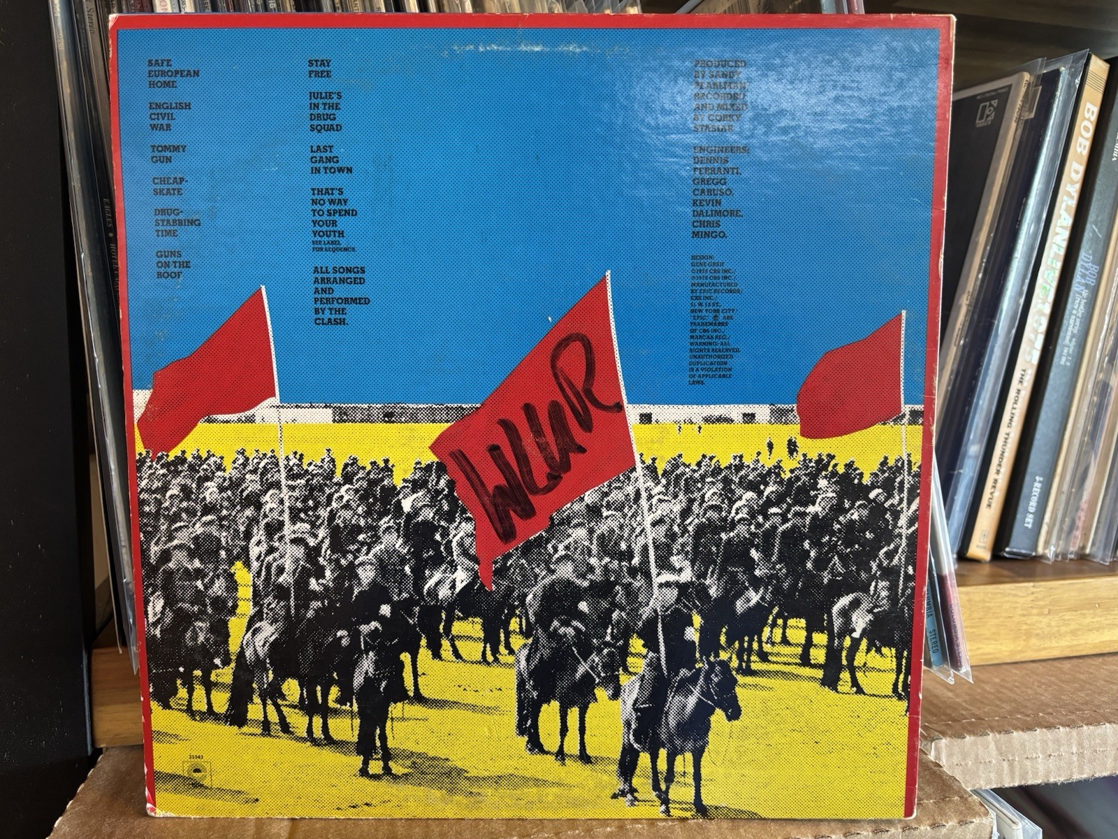 Rarest Rope RARE Misprint! The Clash Give 'Em Enough Rope Epic JE 35543 LP 12 ...