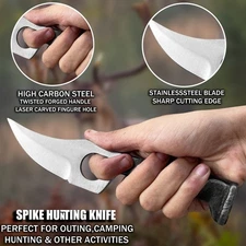 Hand Forged Rail Road Spike Knife, Carbon Steel Spike Knife, SPK912