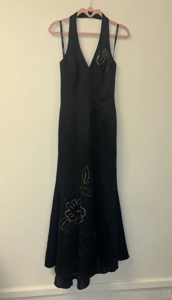 VTG Morgan & Co Beaded Prom Dress Gown Formal Sz 7/8 Women’s M Whimsigoth Fairy - Image 2 of 4