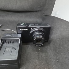 Canon PowerShot S90 10.0MP Digital Camera - Black TESTED WORKS - With Charger