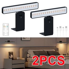 2x Rechargeable Picture Lights for Wall, Battery Operated Wireless Picture Light