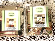 2 Sets Waverly Classics Petticoat Valances 77X14 Stripe/Black/Floral New in Pack