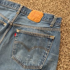 VTG 80's Levi  s 501 Jeans Men  s 33x29 Medium Wash Straight Leg Button Fly USA