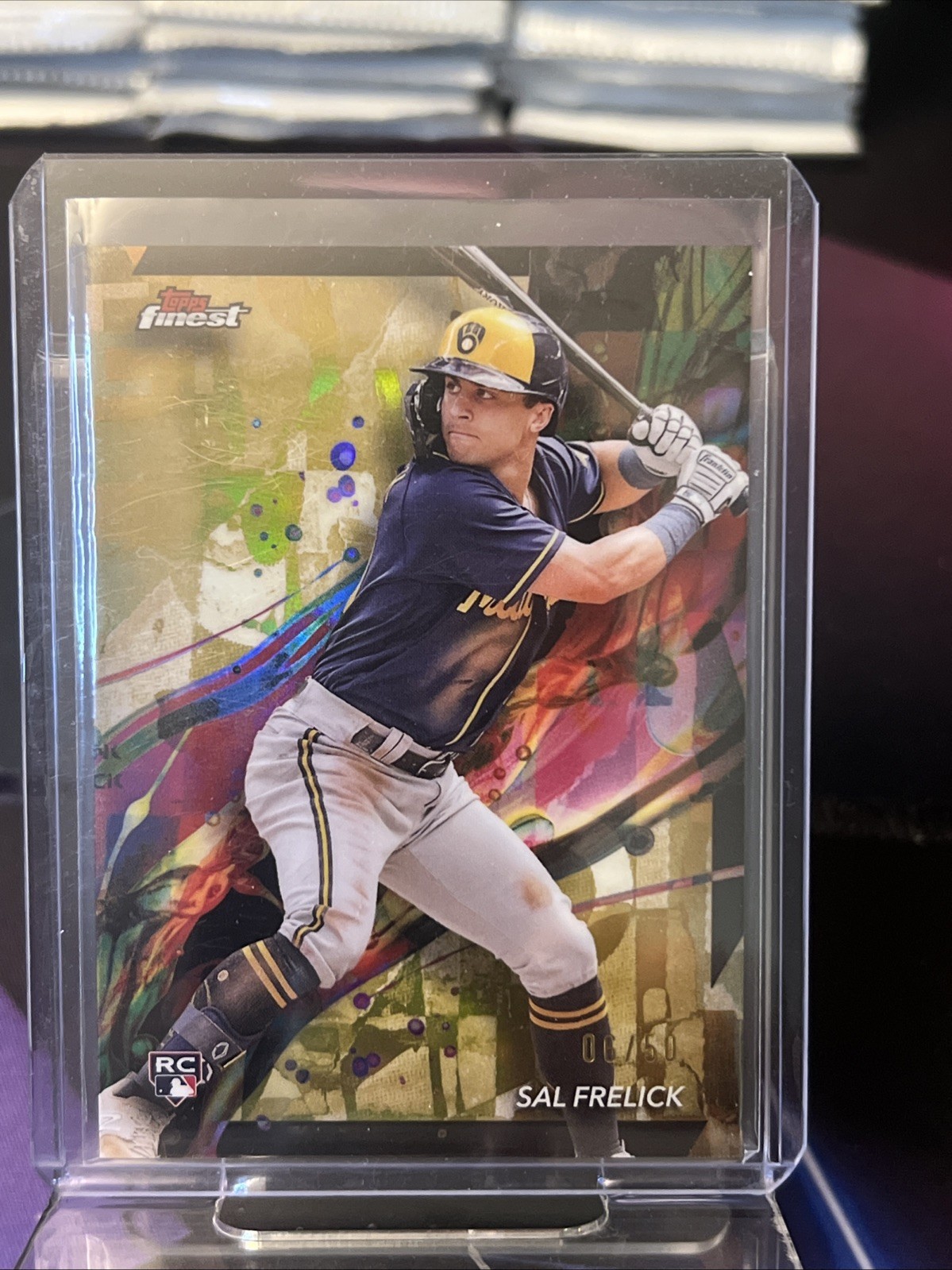 Sal Frelick 2024 Topps Finest -  Gold Refractor /50 Rookie (RC) #51 Brewers