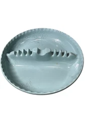 Vintage Wilbert Melamine MCM Ashtray Teal Large 7" USA Made Durable