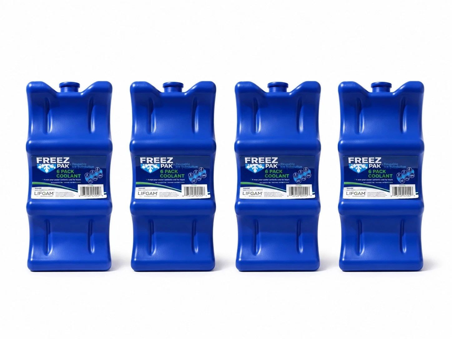 Lifoam Freez Pak 6 Can Coolant Reusable Ice Pack FreezPak 4Pack