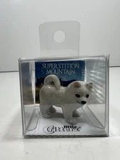 Little Critterz Miniature -  Eskimo Dog “Eskie”  -  Miniature Porcelain Figure