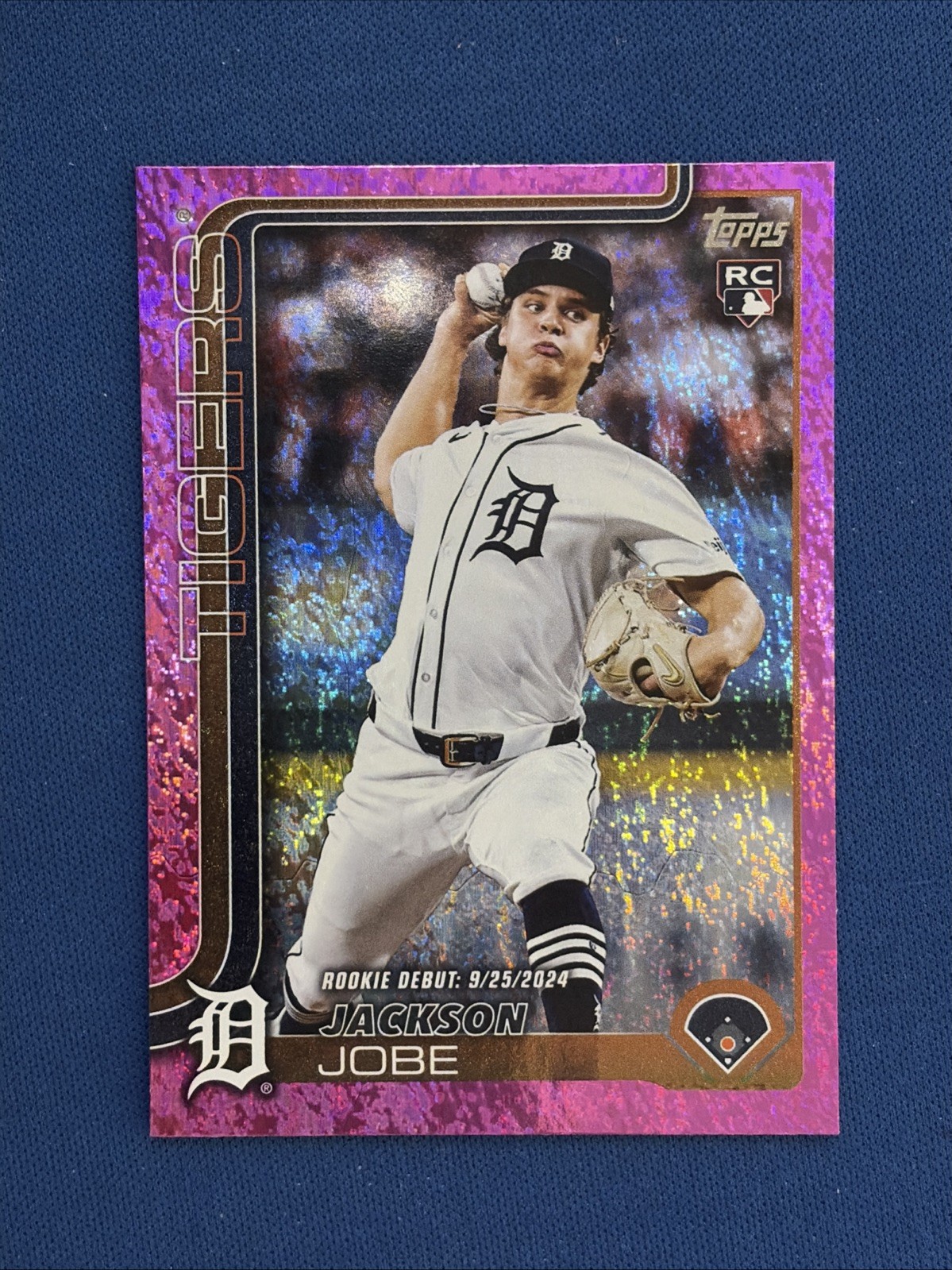 Jackson Jobe Rookie Debut Pink Holo Foil 2025 Topps Update Series Baseball US193