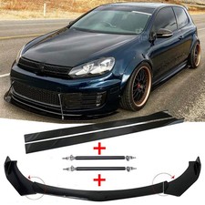 Für VW Golf 7 R /R-Line Frontlippe Spoiler Lippe + Seitenschweller + Stützstange