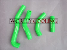 CA-For KAWASAKI KX250 KX 250 1988 1989 88 89 Radiator silicone hose GREEN new