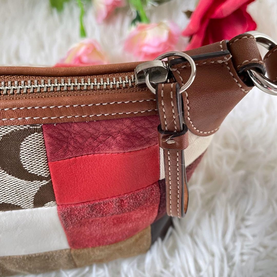 COACH Patchwork Accessory Pouch Shoulder Bag 7048 - image 11