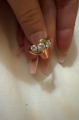 antique 3 diamond gold ring from the 1920 s era. Excellent collection! Size 6