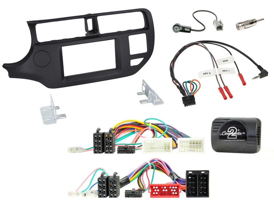 JVC USB Bluetooth Lenkrad DAB 2DIN Autoradio für Kia Rio UB 11-15 schwarz - Bild 3 von 4