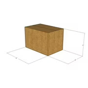 175 6x4x4 Kraft Brown Corrugated Shipping Boxes 32 ECT Single-Wall New