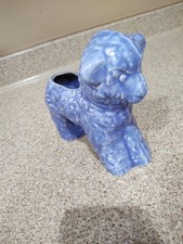 Vintage Cameron Clay Blue Lamb Planter Easter 1950's
