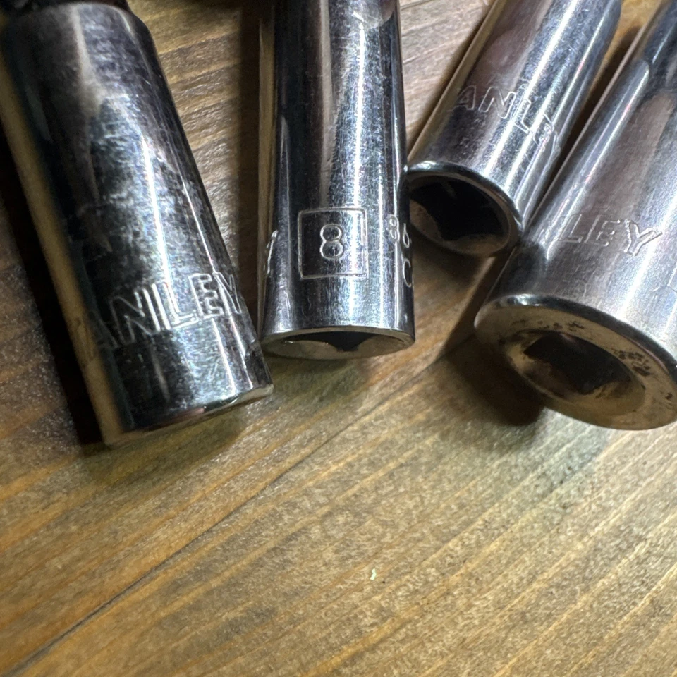 STANLEY 86-049, 1/2in. 1/4 Drive 6pt Deep SAE Socket, Cr-V  86-043 Inch 1/4, 7&8 - Image 4 of 4