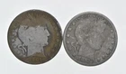 1892-1915 Lot 2 1901 1912-D Barber 90% Half Dollars - Coin Collection *908