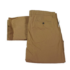 2 PAIR - Amazon Essentials Mens 42x34 Khaki Skinny Flat Front Casual Pants -