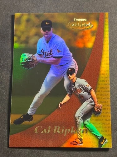 2000 Topps Gold Label Class 2 GOLD MISSING SERIAL # & DIECUT Cal Ripken