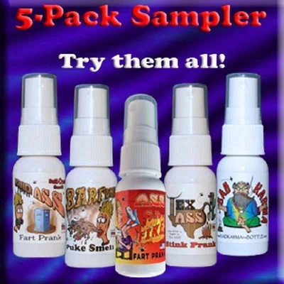 1 Liquid Ass + Ass on Fire + 1 Bad Karma + 1 Barfume + 1 Tex Ass - Stink Spray - Image 1 of 4