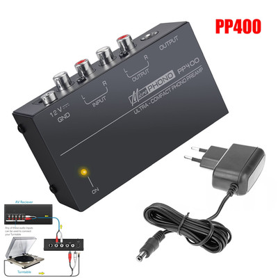Behringer PP400 Phono zu Line Konverter Stereo Cinch 12V Adapter Inklusive
