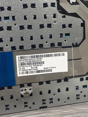 Keyboard for HP 15-f211wm 15-f272wm 15-f278nr 15-f233nr 15-f224wm US With Frame - Afbeelding 3 van 3