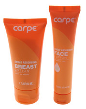 Carpe Sweat Absorbing BREAST-2.0 fL oz & FACE-1.35 fl oz Lotions