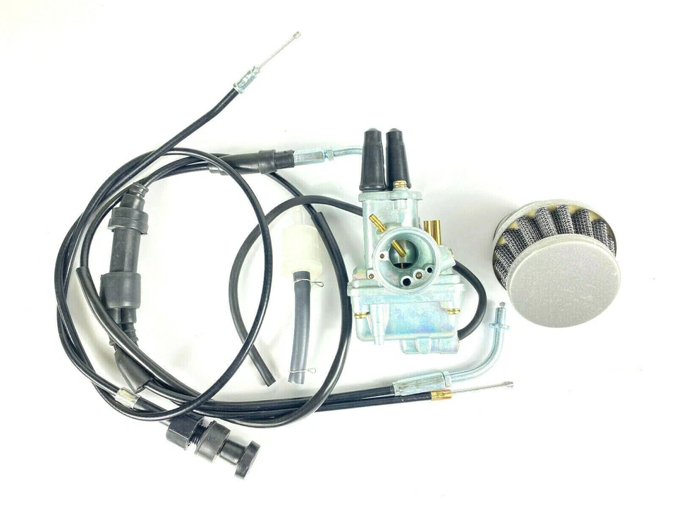 Carburador con cable de acelerador estrangulador y filtro de aire Yamaha PW80 1983-2006 Foto 4 de 4