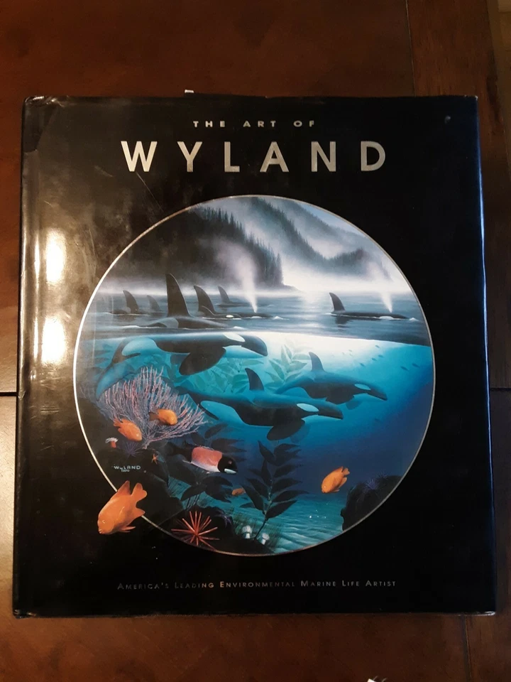 Pintura al óleo original sobre lienzo extremadamente rara de principios de los 80 de Robert Wyland Foto 4 de 4