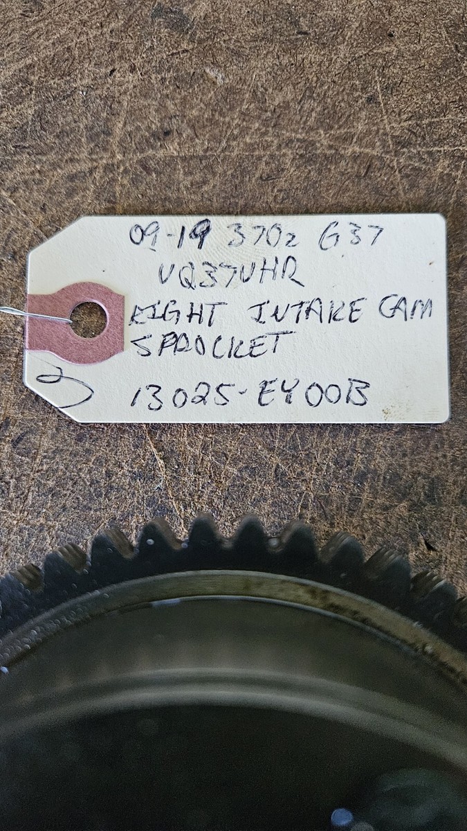 09-19 Nissan 370z Infiniti G37 VQ37 Left Intake Cam Sprocket