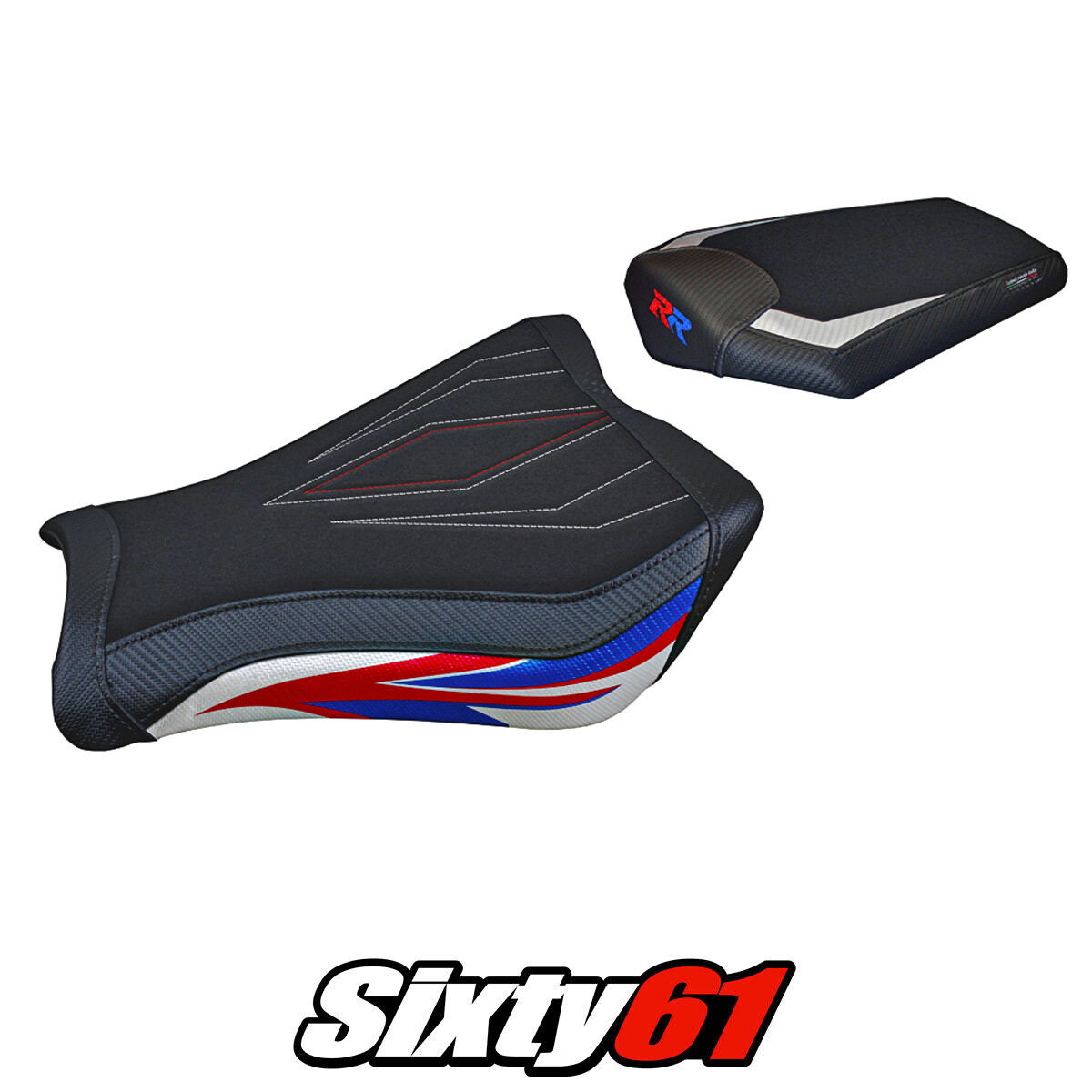 Honda CBR1000RR 2008-2015 2016 Seat Cover Tappezzeria Ultragrip White Red Blue