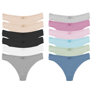6pk/12pk Cotton Thong Panties Seamless Underwear Women Sexy Lingerie Set Panties - Click1Get2 Hot Best Offers&secure=symbol4&set=par&price_min=200&sale=mega Discount