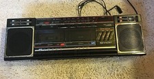 SHARP Model WF-342 Boom Box Portable Stereo AM/FM Dual Cassette