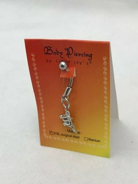 Anillo abdominal colgante de acero quirúrgico de posición sexy  Foto 4 de 4