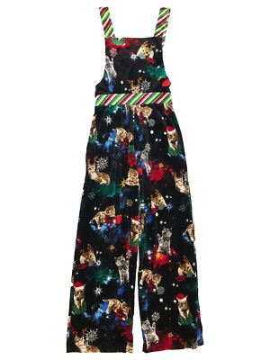 christmas overall dress No Boundaries Junior's Christmas Jumpsuit
