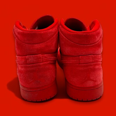 Size 9 - 2017 Jordan 1 Retro High 'Red Suede' - Mens | eBay