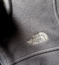 Gorgeous THE NORTH FACE Gray Silver LOGO Women Size Small S Jacket with Pockets