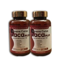 2 pk Extreme Maca Plus Natural Sexy Curves & Hips 120 Capsul, 7500 mg