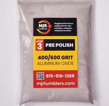20lbs Aluminum Oxide 400/600 Pre-Polish Rock Grit Stage 3